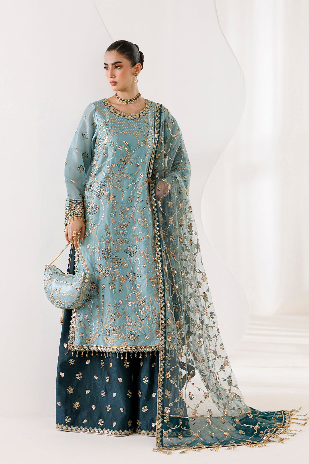 AF-CH-2266-Scotch wedding formal. Sheesha Silk / Net. Available Unstitched.