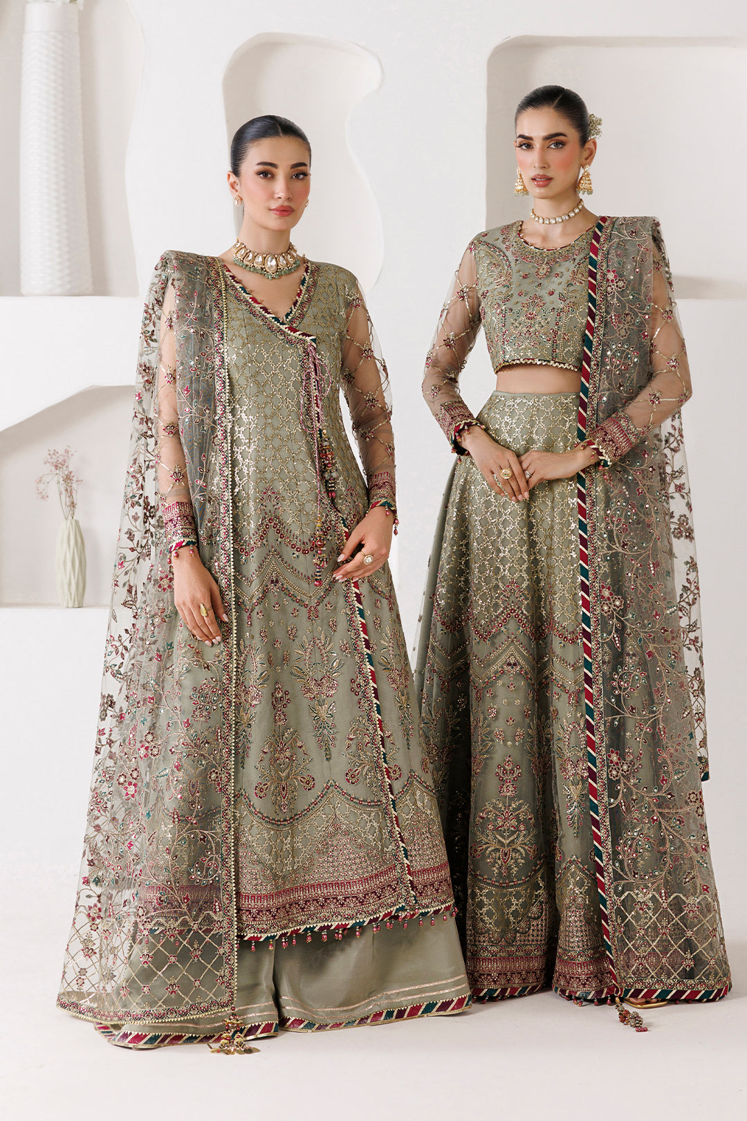 AF-CH-2268-Grace wedding formal. Raw Silk / Net. Available Unstitched.
