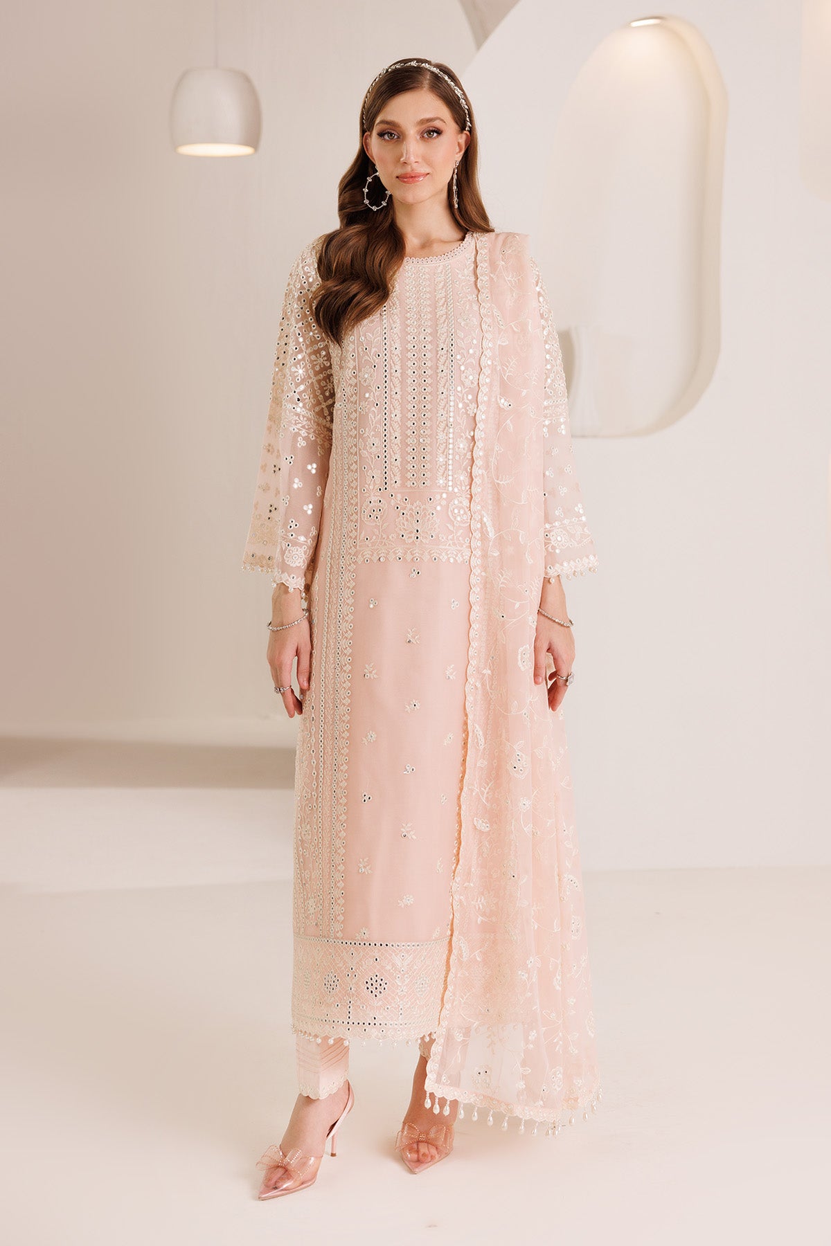 AF-DHG-5029-Miksha semi-formal. Raw Silk / Chiffon. Available Unstitched.
