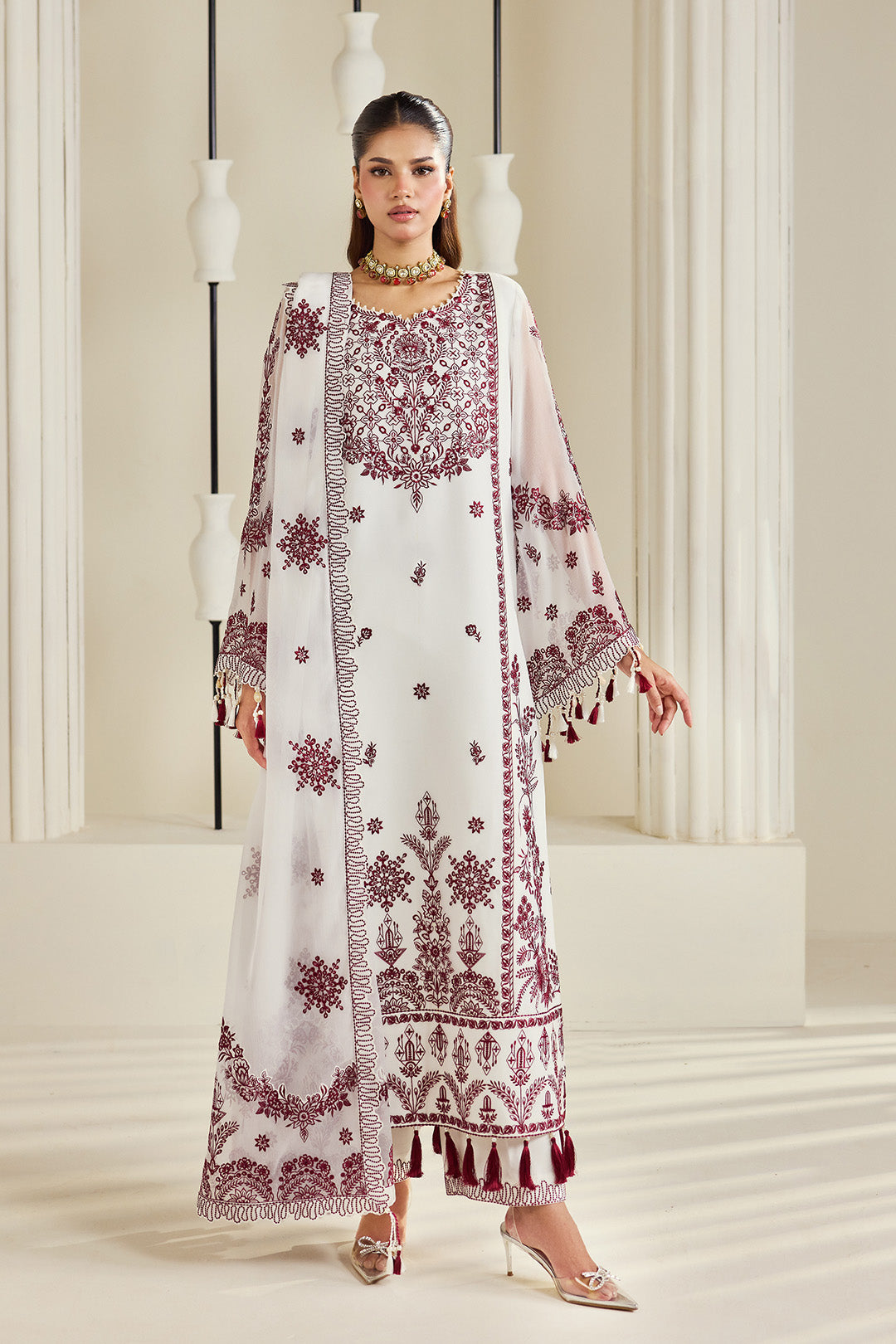 AF-DHG-5049-Arbella semi-formal. Chiffon. Available Unstitched.
