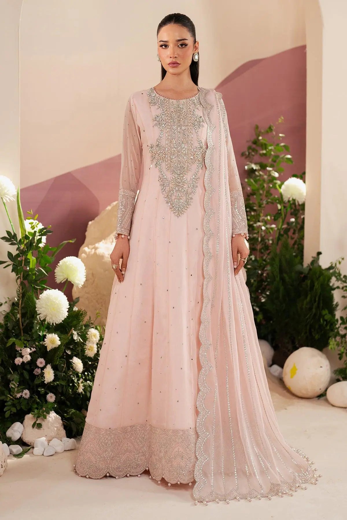 AF-HM-4036-Dazzle wedding formal. Raw Silk / Chiffon / Organza. Available Unstitched.