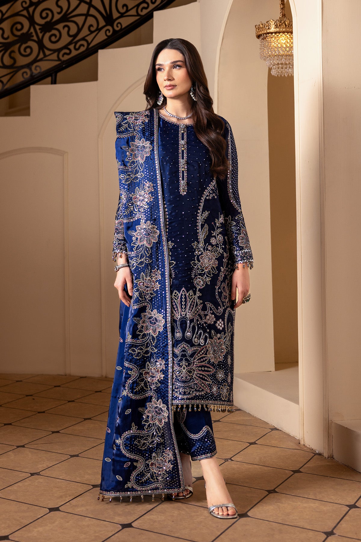 AF-SS-2238-Bano wedding formal. Sheesha Silk. Available Unstitched.