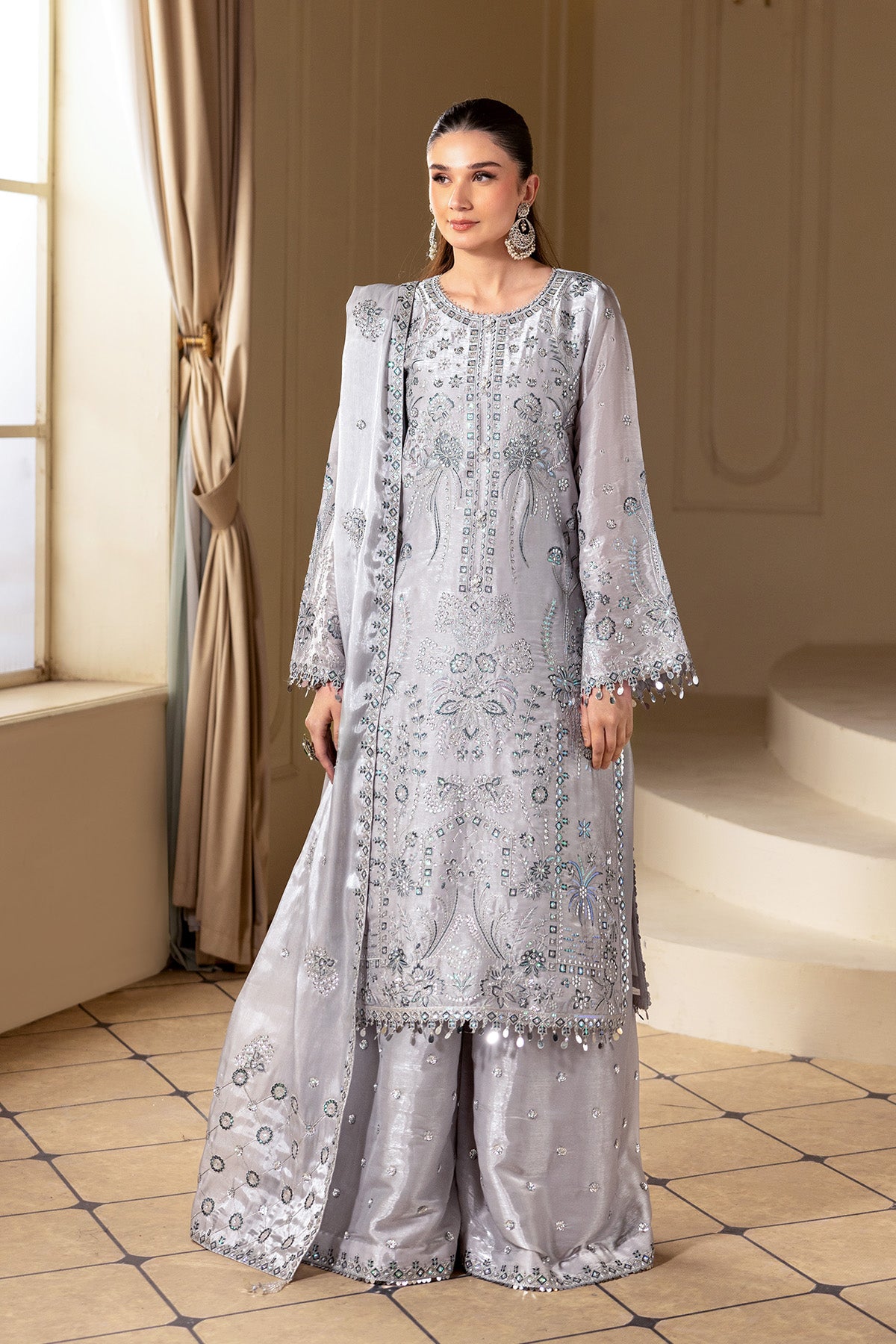 AF-SS-2245-Safira wedding formal. Sheesha Silk / Organza. Available Unstitched.