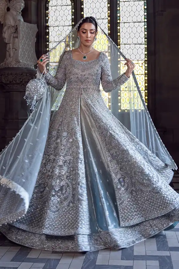 Ayana pakistani fashion outfit with coordinated formal styling.