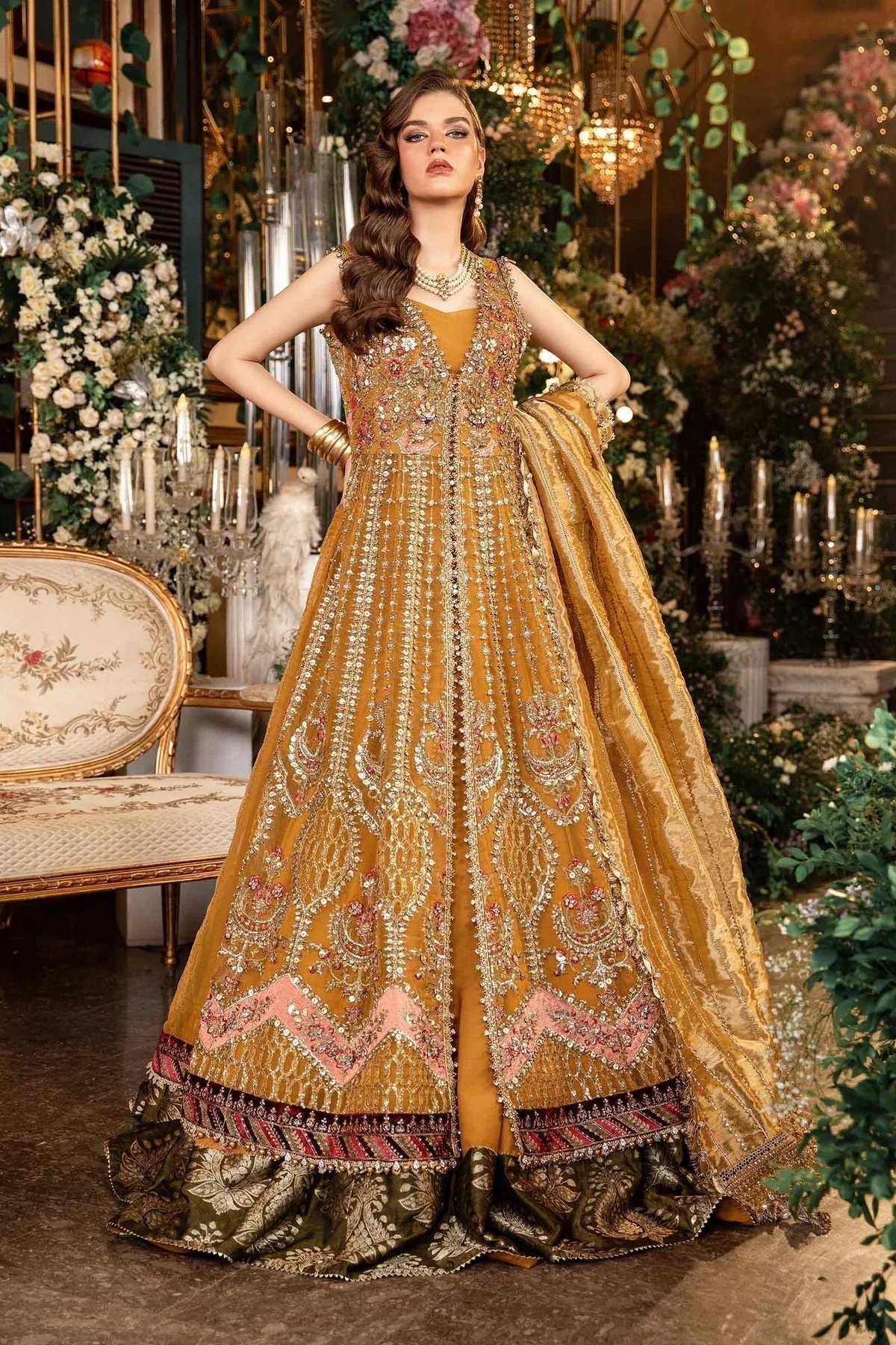 BD-2907 pakistani fashion outfit with coordinated formal styling.