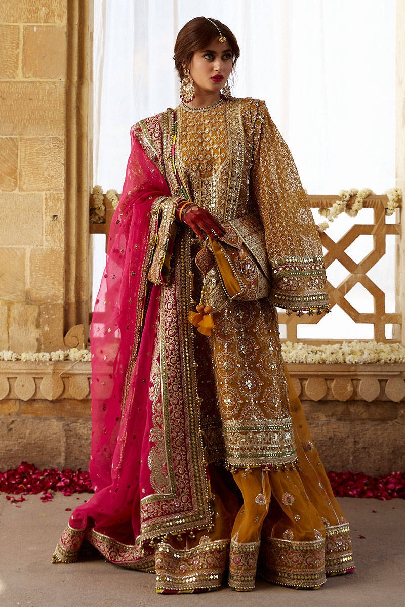 KESARI pakistani fashion outfit with coordinated formal styling.