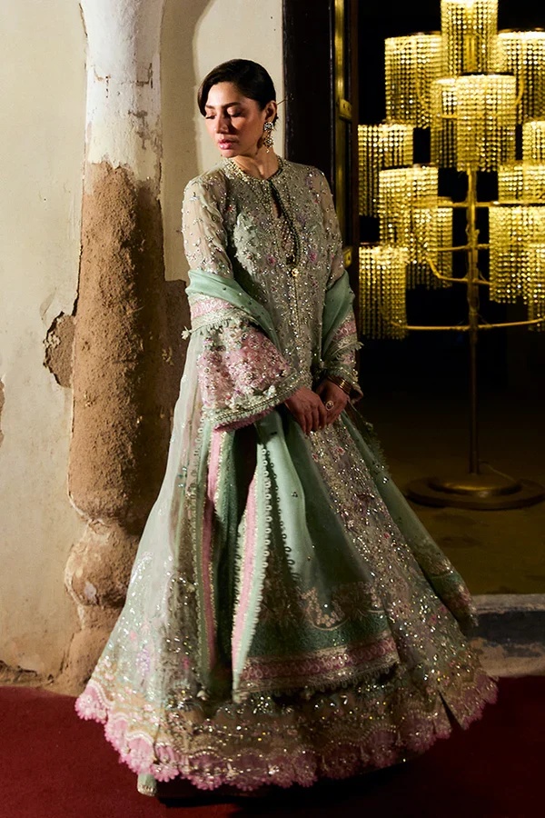 MINT GREEN EMBROIDERED clothing in white, gold, yellow, pink, lilac, green, mint tones.