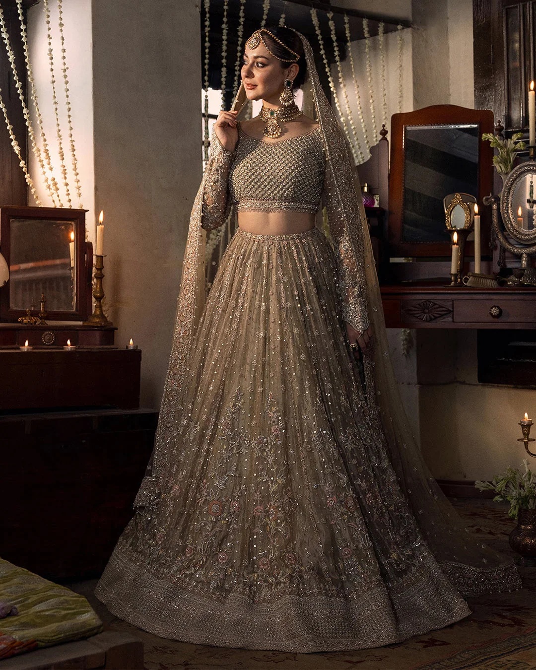 Mah - Faiza Suqlain pakistani fashion outfit with coordinated formal styling.