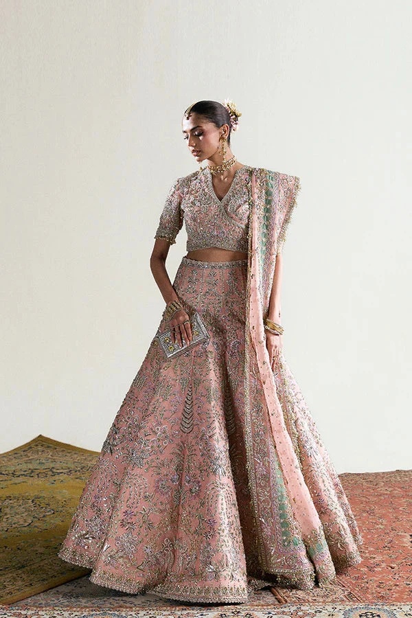 Zaleh pakistani fashion outfit with coordinated formal styling.
