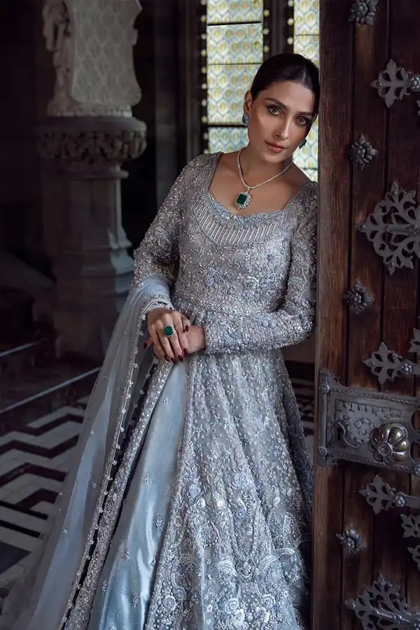 Ayana pakistani fashion outfit with coordinated formal styling.
