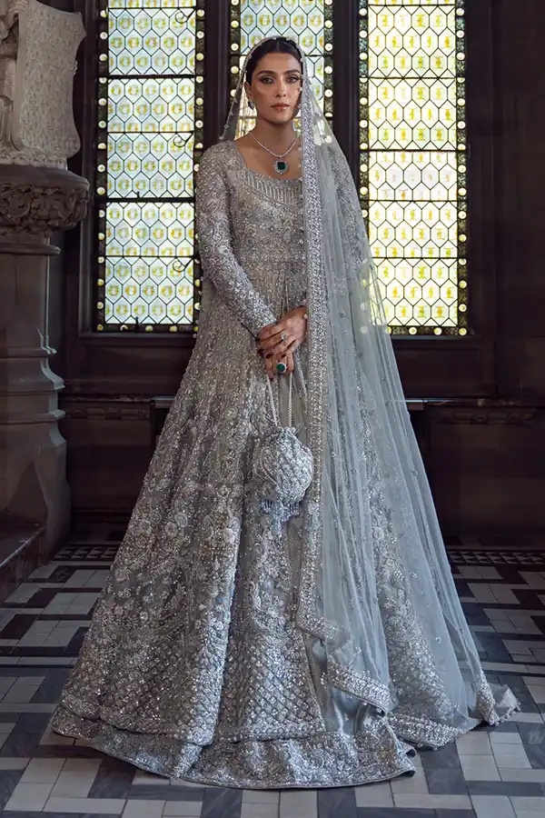 Ayana pakistani fashion outfit with coordinated formal styling.