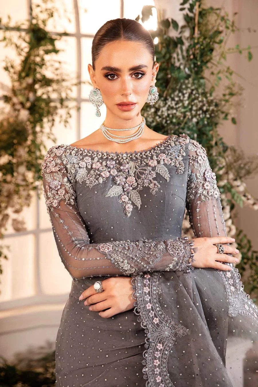 BD-2902 pakistani fashion outfit with coordinated formal styling.