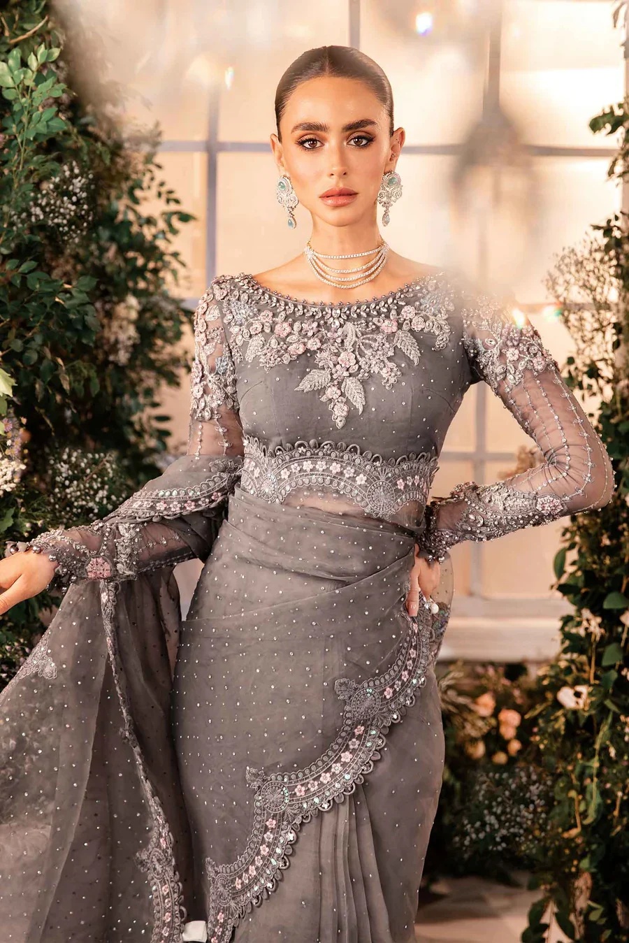 BD-2902 pakistani fashion outfit with coordinated formal styling.