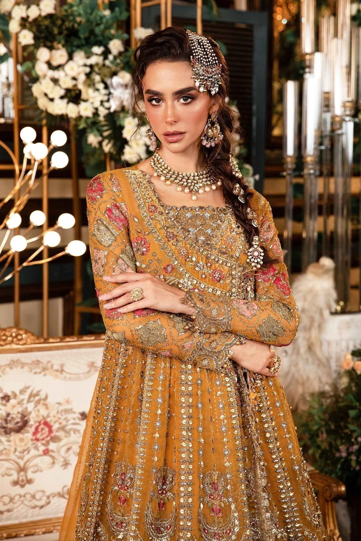 BD-2907 pakistani fashion outfit with coordinated formal styling.