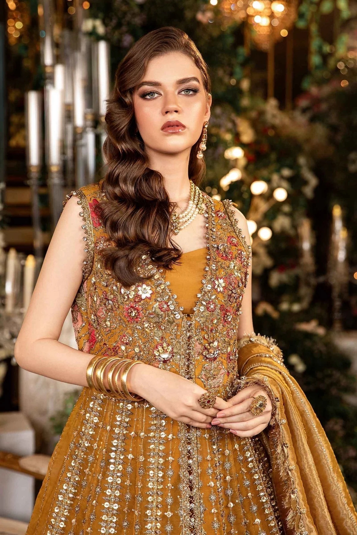 BD-2907 pakistani fashion outfit with coordinated formal styling.