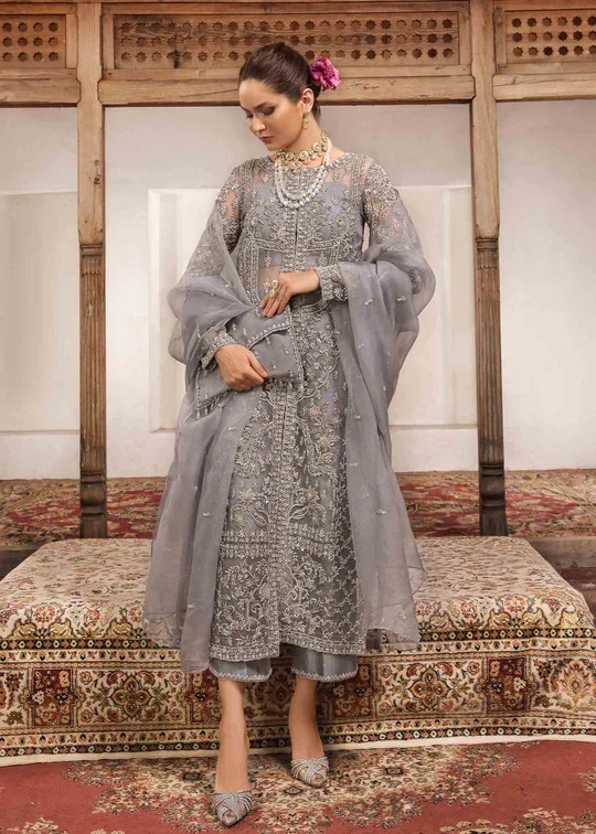 Chandi clothing in grey tones.