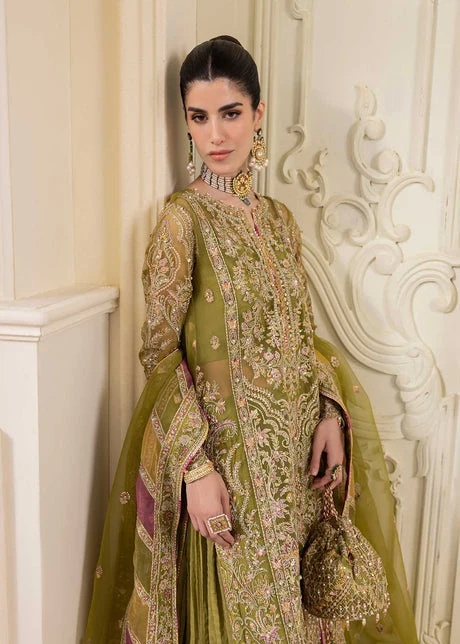 Halena pakistani fashion outfit with coordinated formal styling.