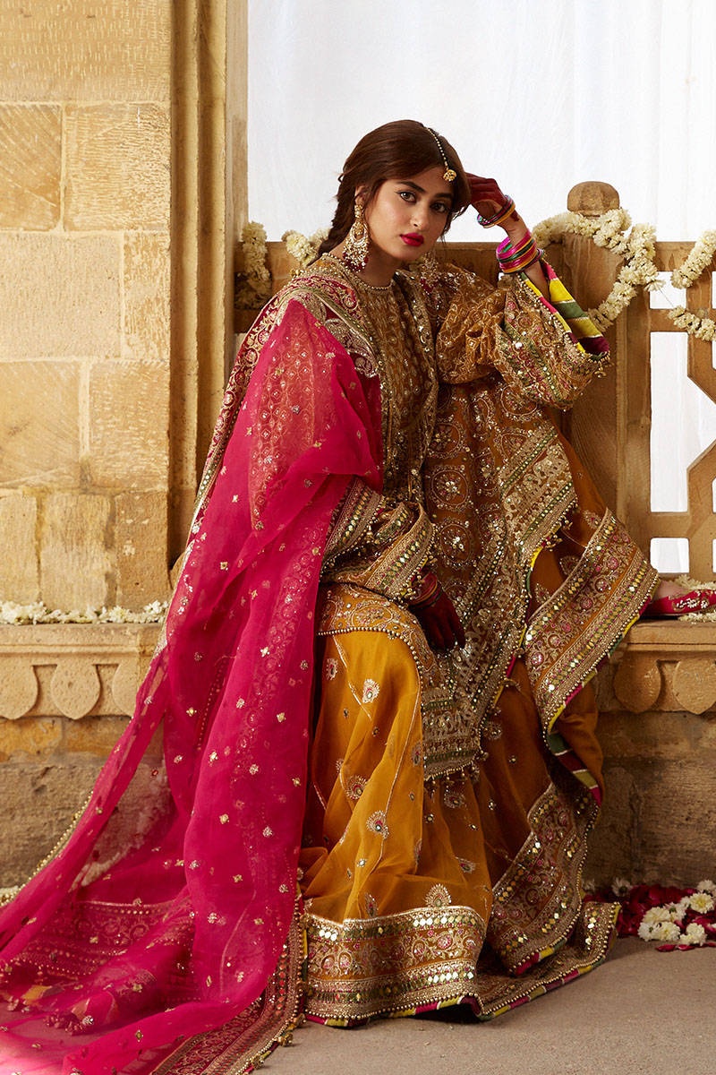 KESARI pakistani fashion outfit with coordinated formal styling.