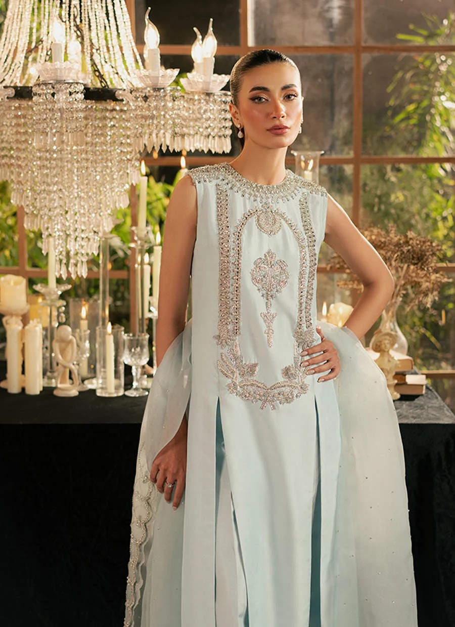 KHAKHA pakistani fashion outfit with coordinated formal styling.