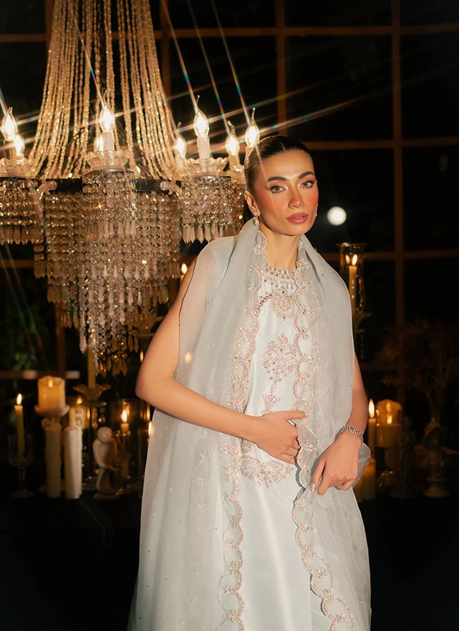 KHAKHA pakistani fashion outfit with coordinated formal styling.