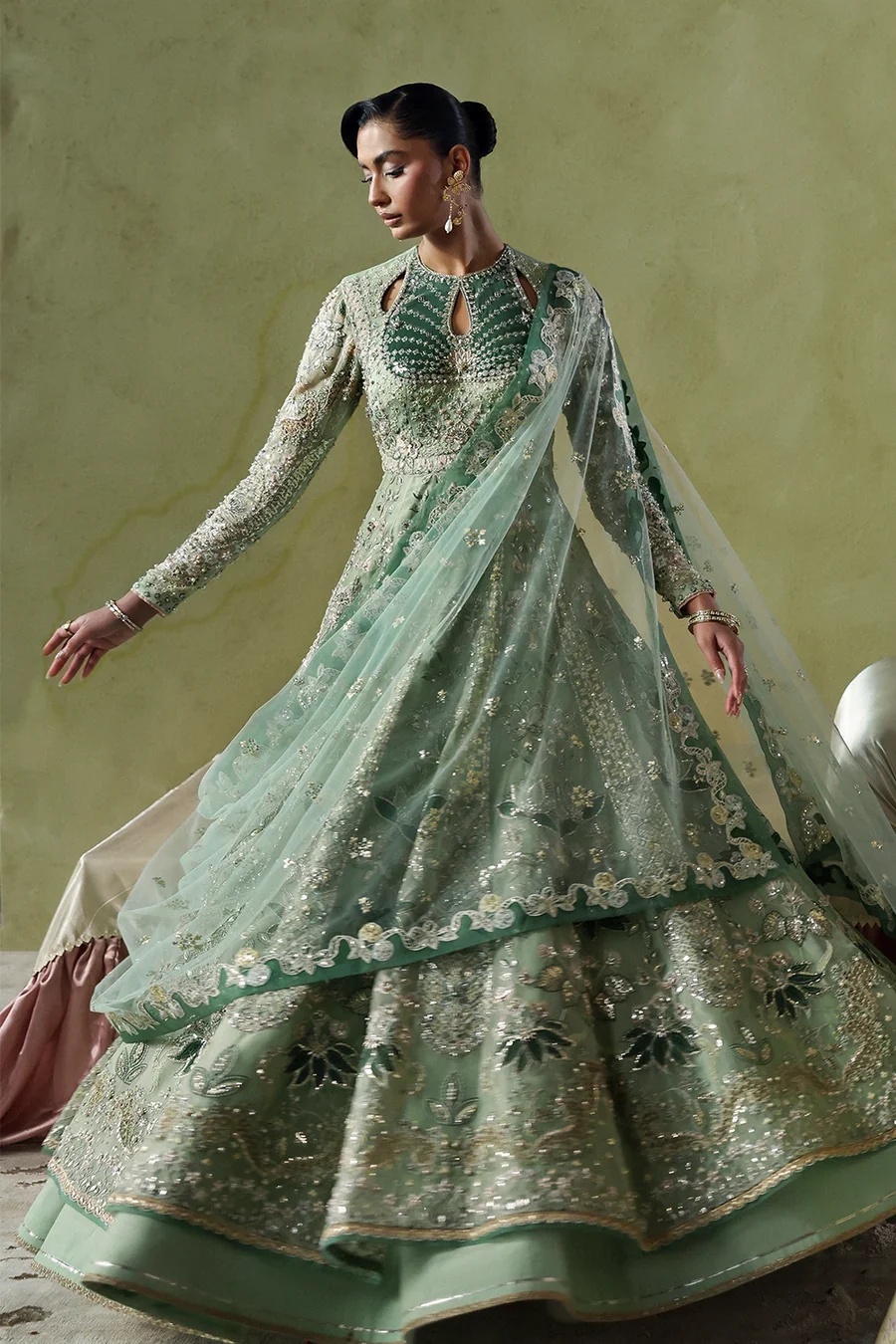 LIRIEN clothing in green, mint tones.