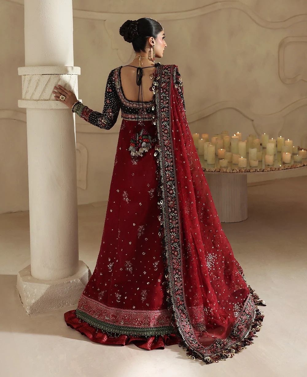 Lucienne pakistani fashion outfit in black tones.