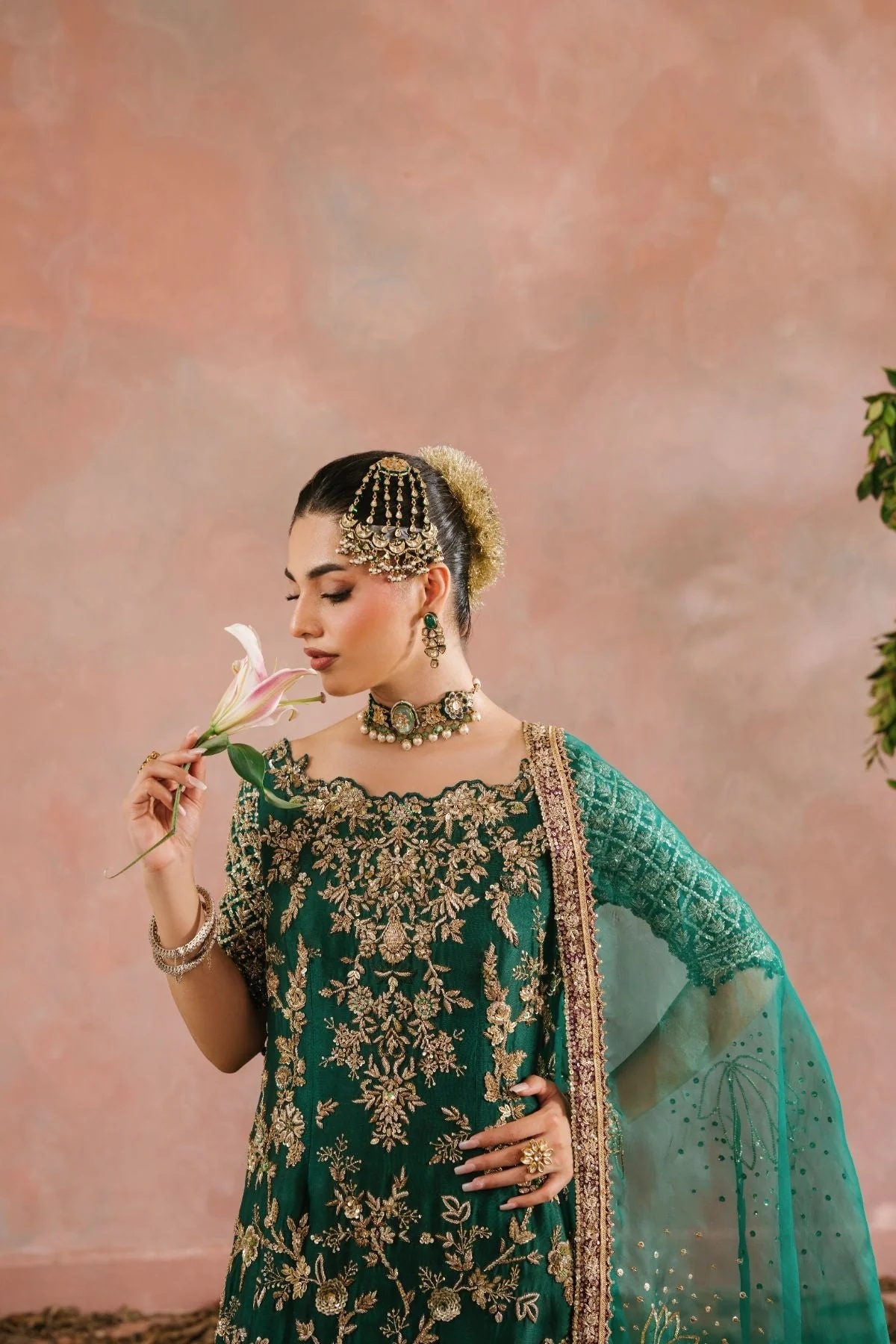 MEHRMA pakistani fashion outfit with coordinated formal styling.