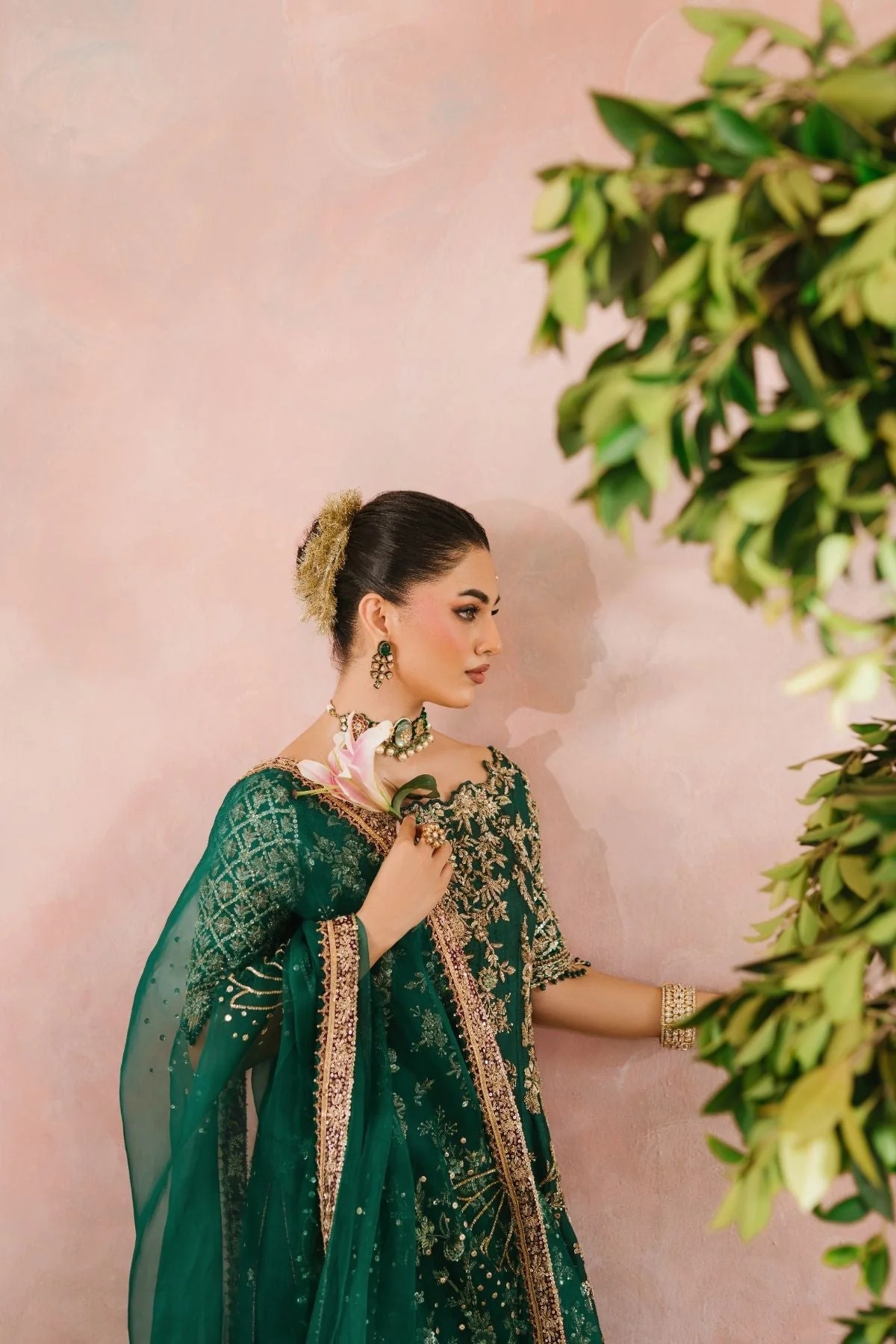 MEHRMA pakistani fashion outfit with coordinated formal styling.