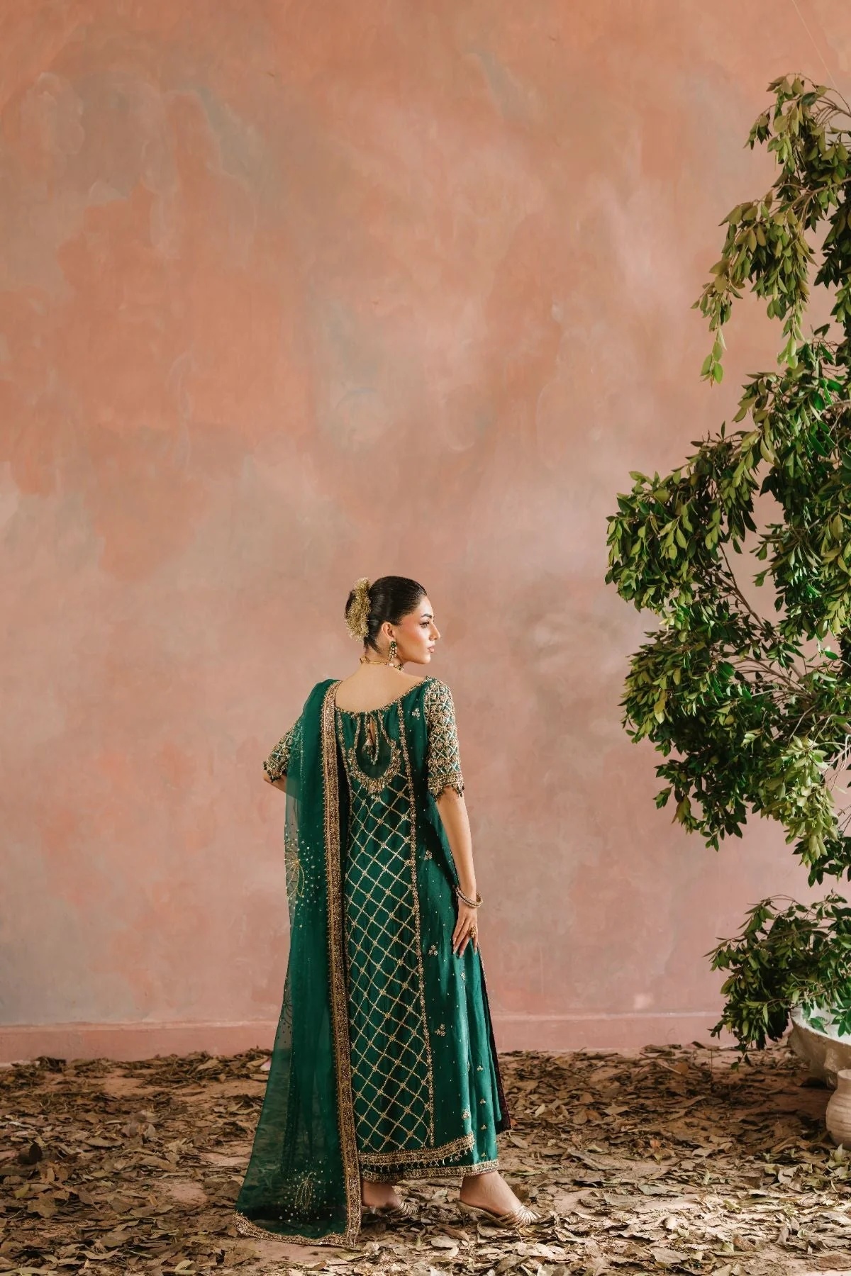 MEHRMA pakistani fashion outfit with coordinated formal styling.