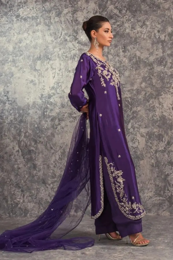 MIRAL pakistani fashion outfit with coordinated formal styling.