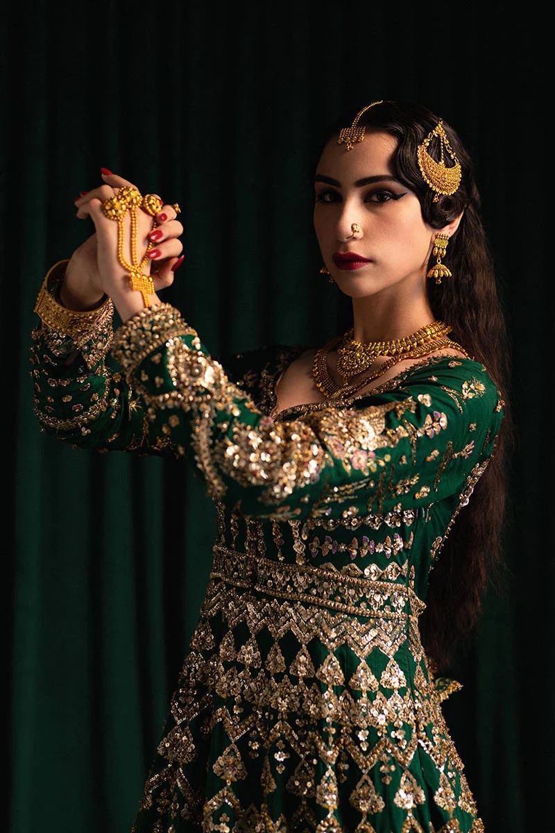 NAZNEEN pakistani fashion outfit with coordinated formal styling.