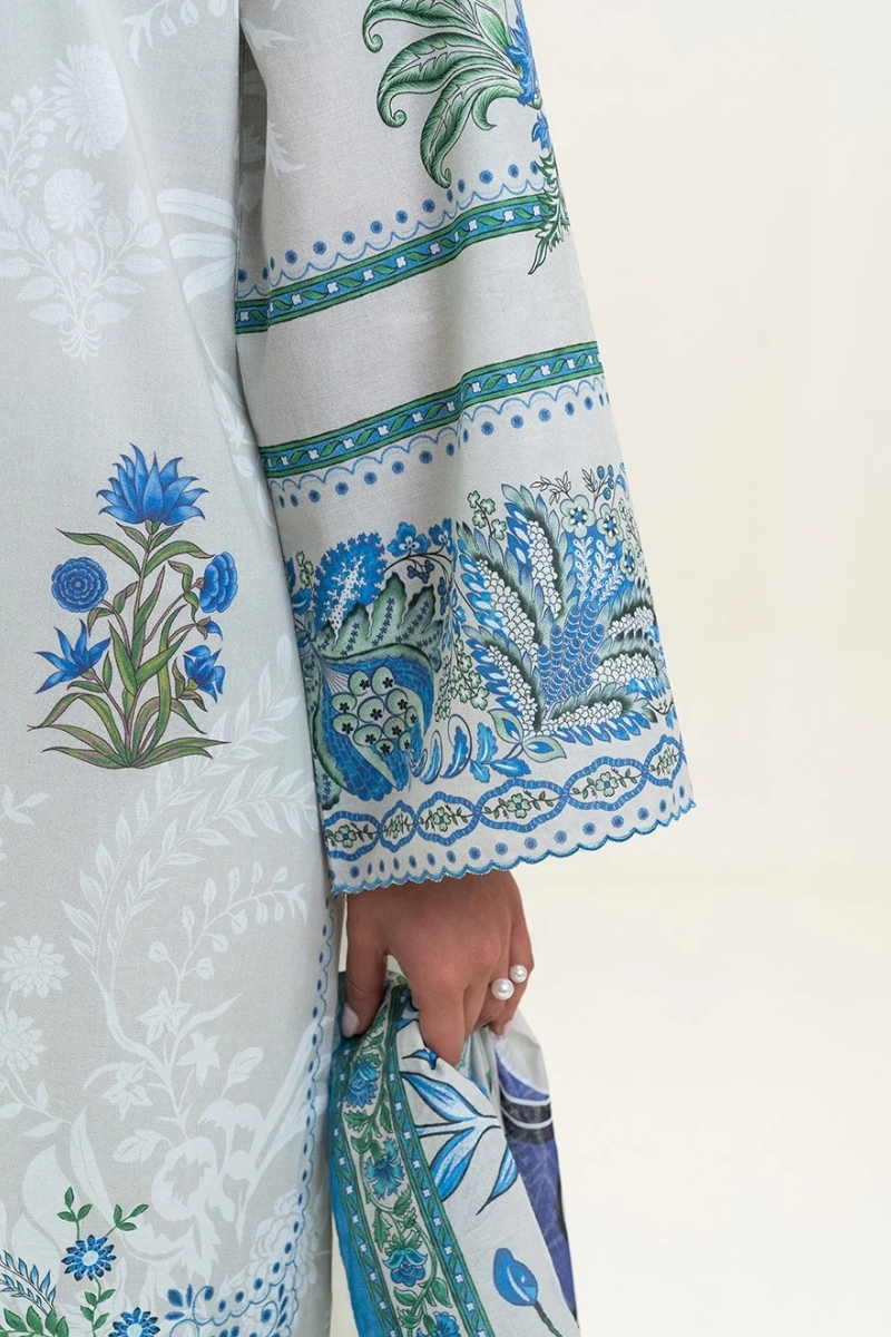 Mahnur Original - 3 Pcs Embroidered Luxury Lawn Suit with Lace and…