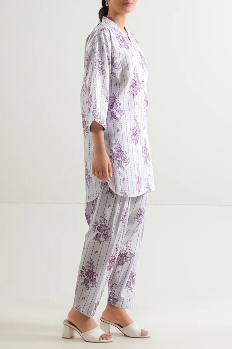 Saya Original - 3 Pcs Printed Lawn Suit with Lace and Hand Work…