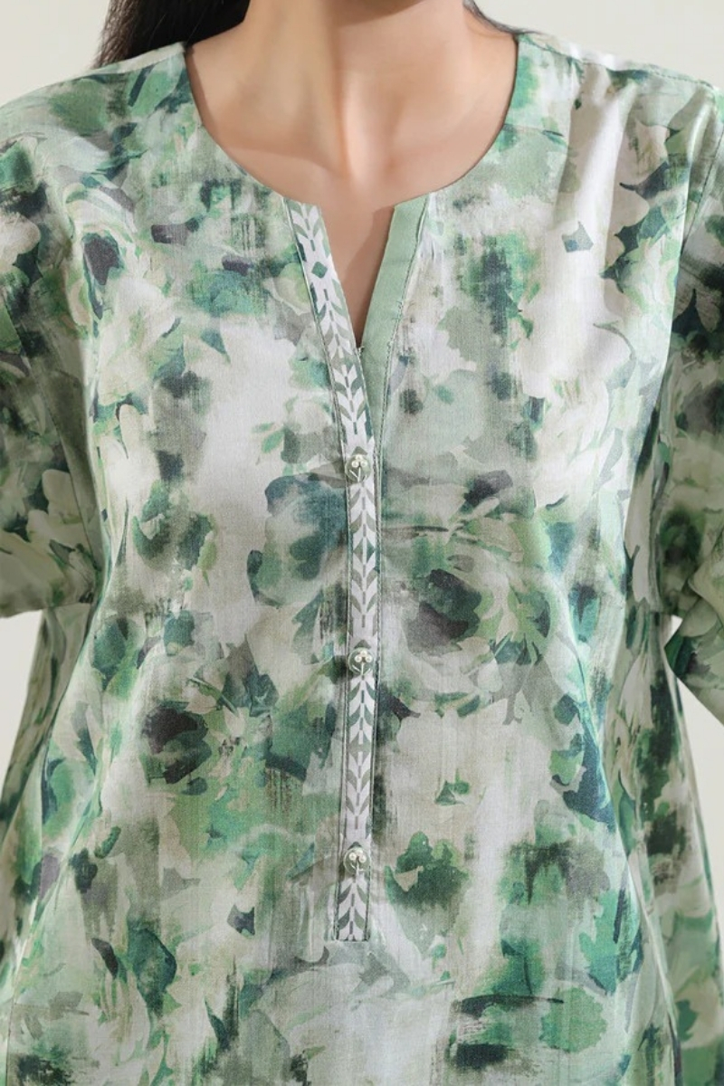 Saya Original - 3 Pcs Printed Lawn Suit with Lace and Hand Work…