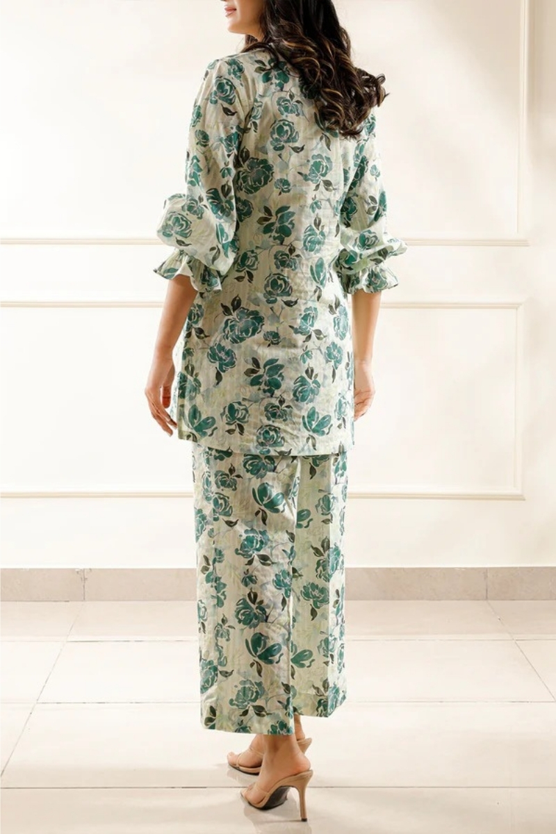Saya Original - 3 Pcs Printed Lawn Suit with Lace and Hand Work…