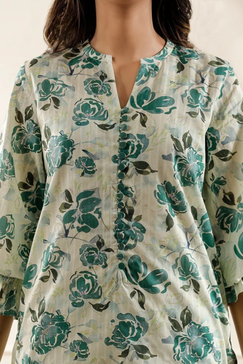 Saya Original - 3 Pcs Printed Lawn Suit with Lace and Hand Work…