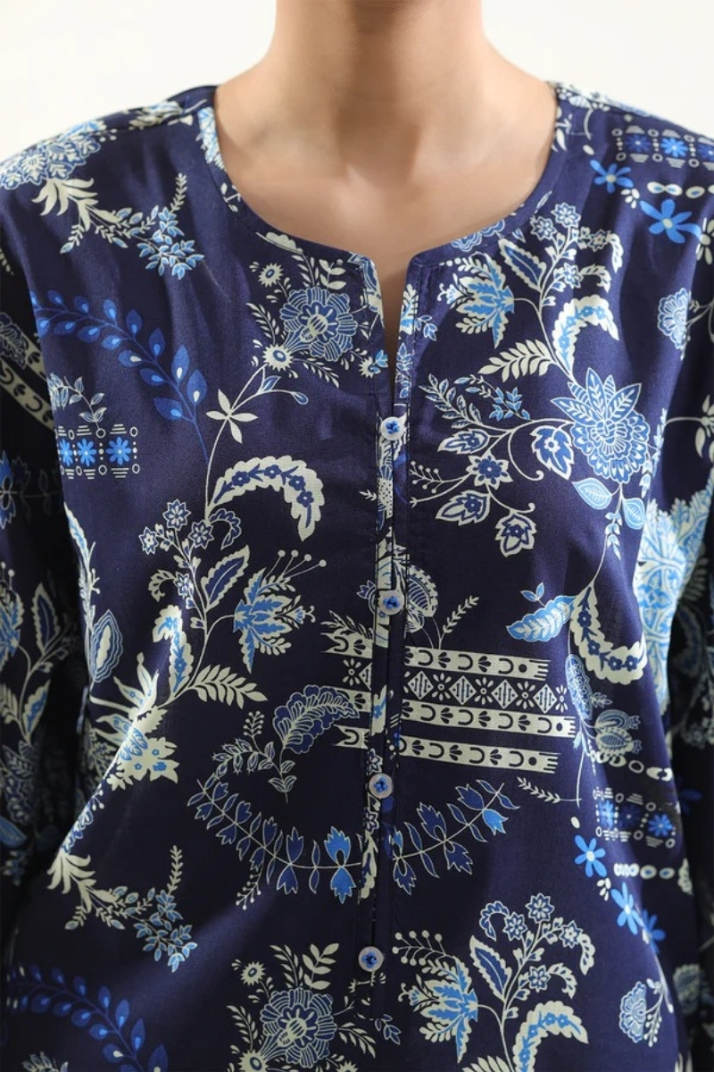 Saya Original - 3 Pcs Printed Lawn Suit with Lace and Hand Work…