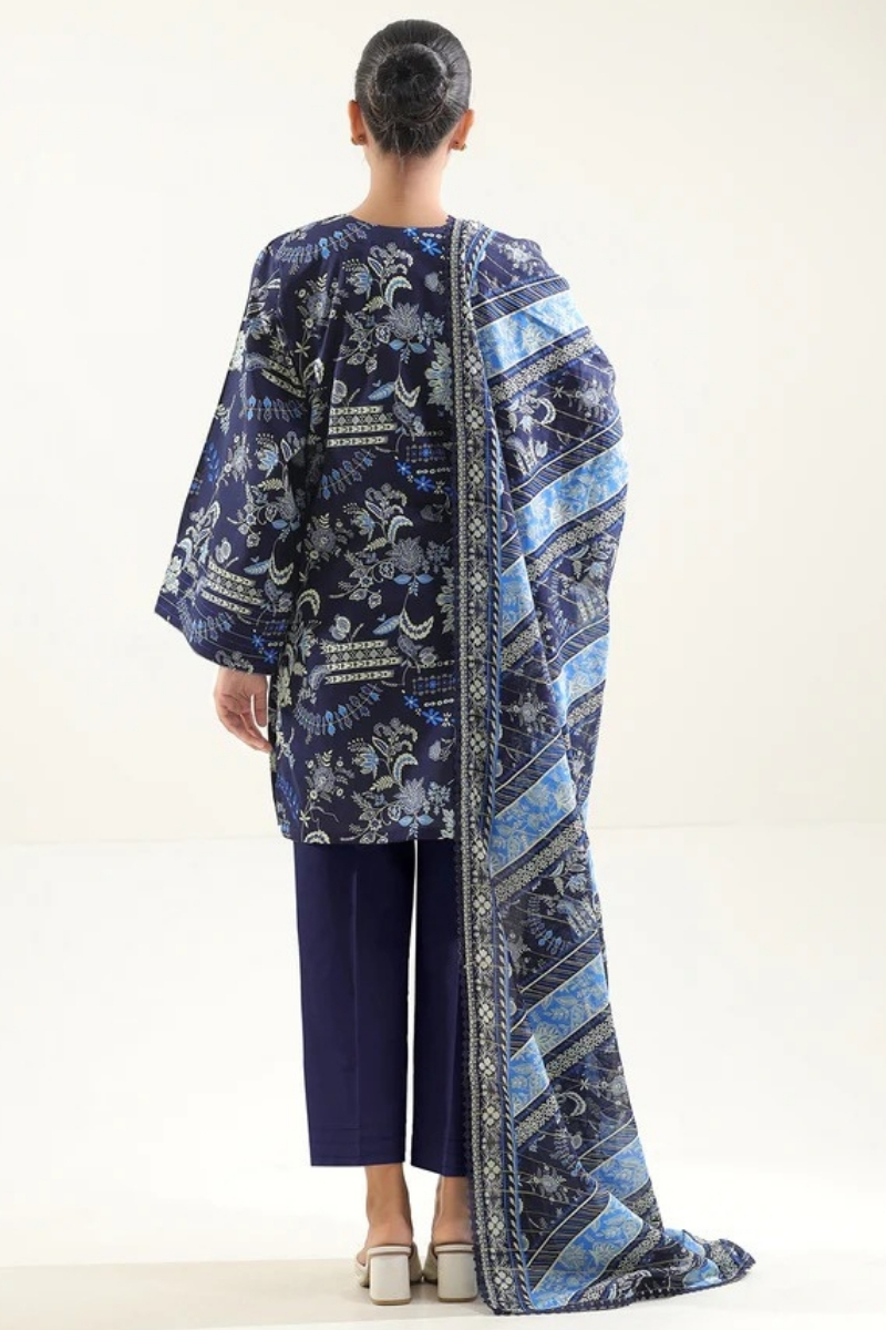 Saya Original - 3 Pcs Printed Lawn Suit with Lace and Hand Work…