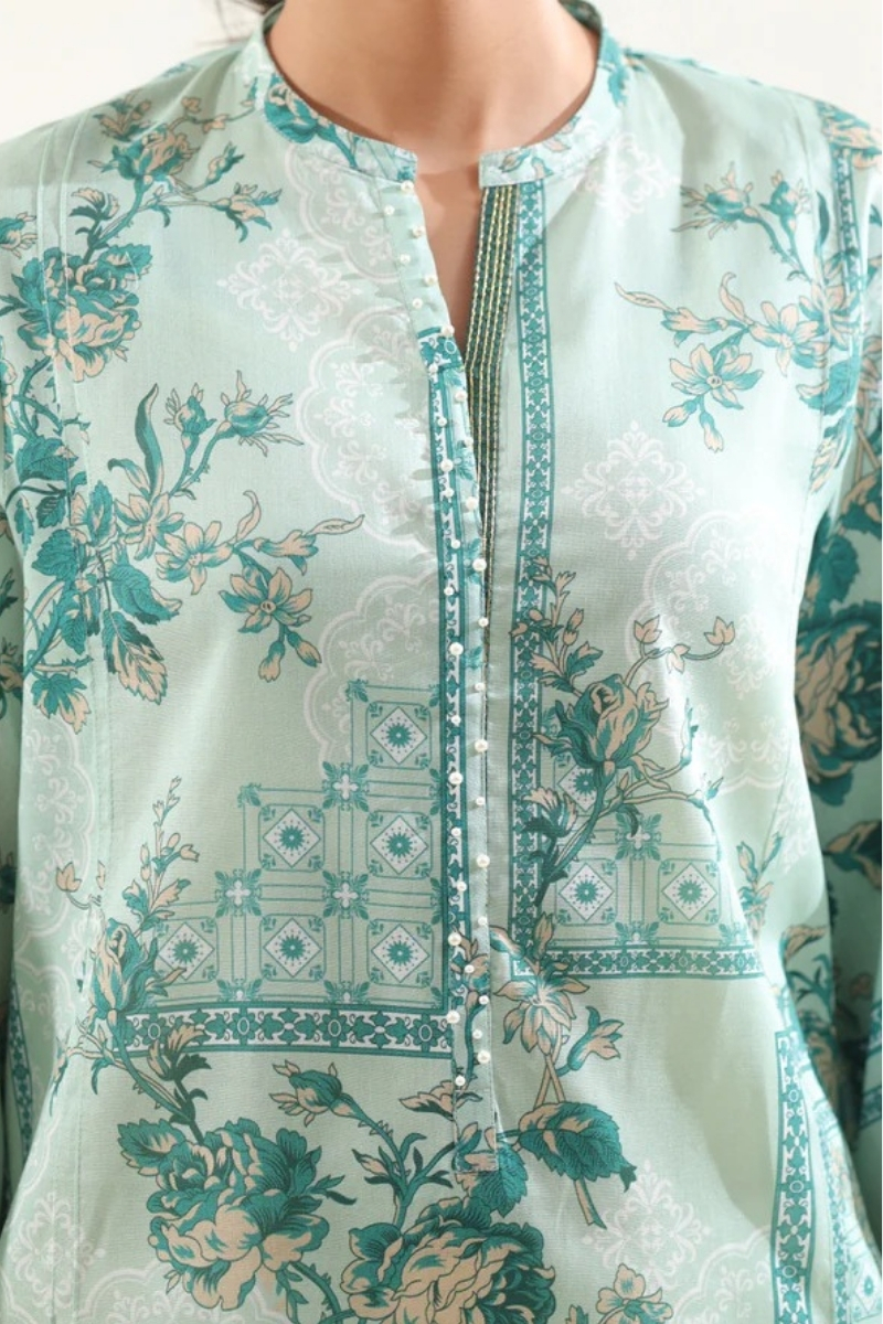 Saya Original - 3 Pcs Printed Lawn Suit with Lace and Hand Work…