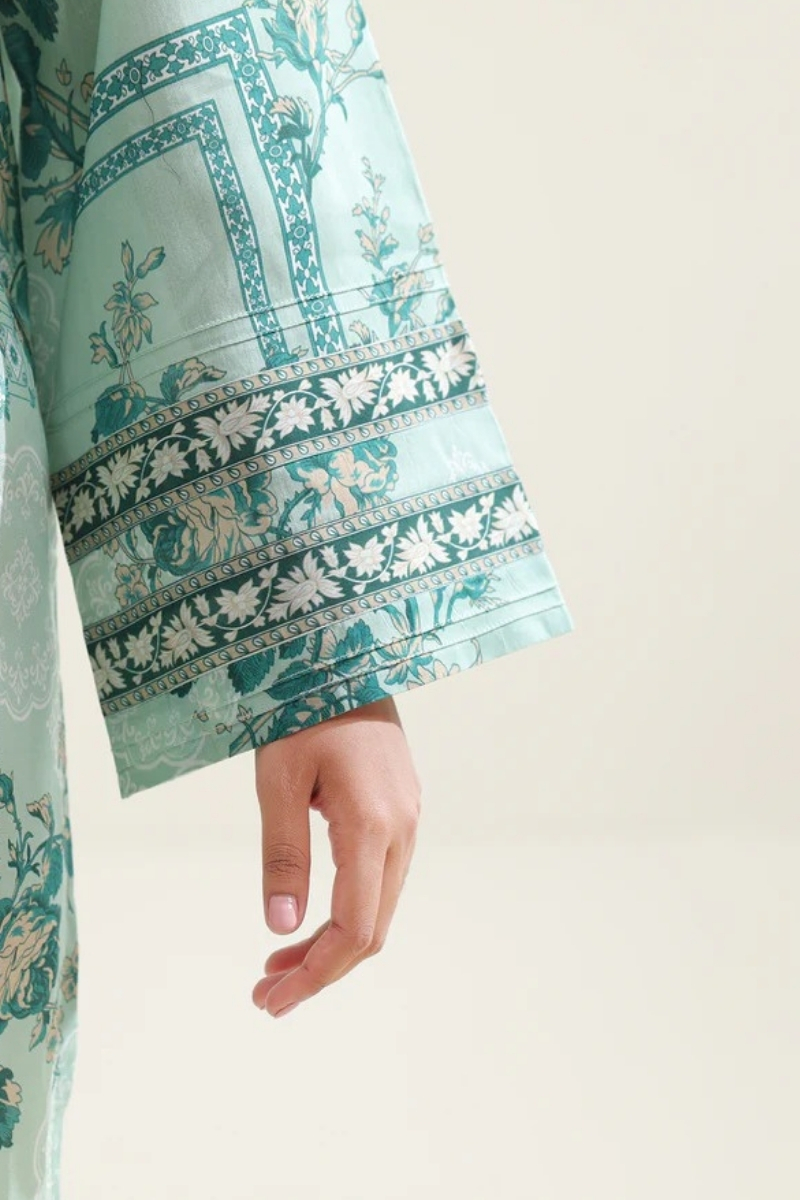 Saya Original - 3 Pcs Printed Lawn Suit with Lace and Hand Work…