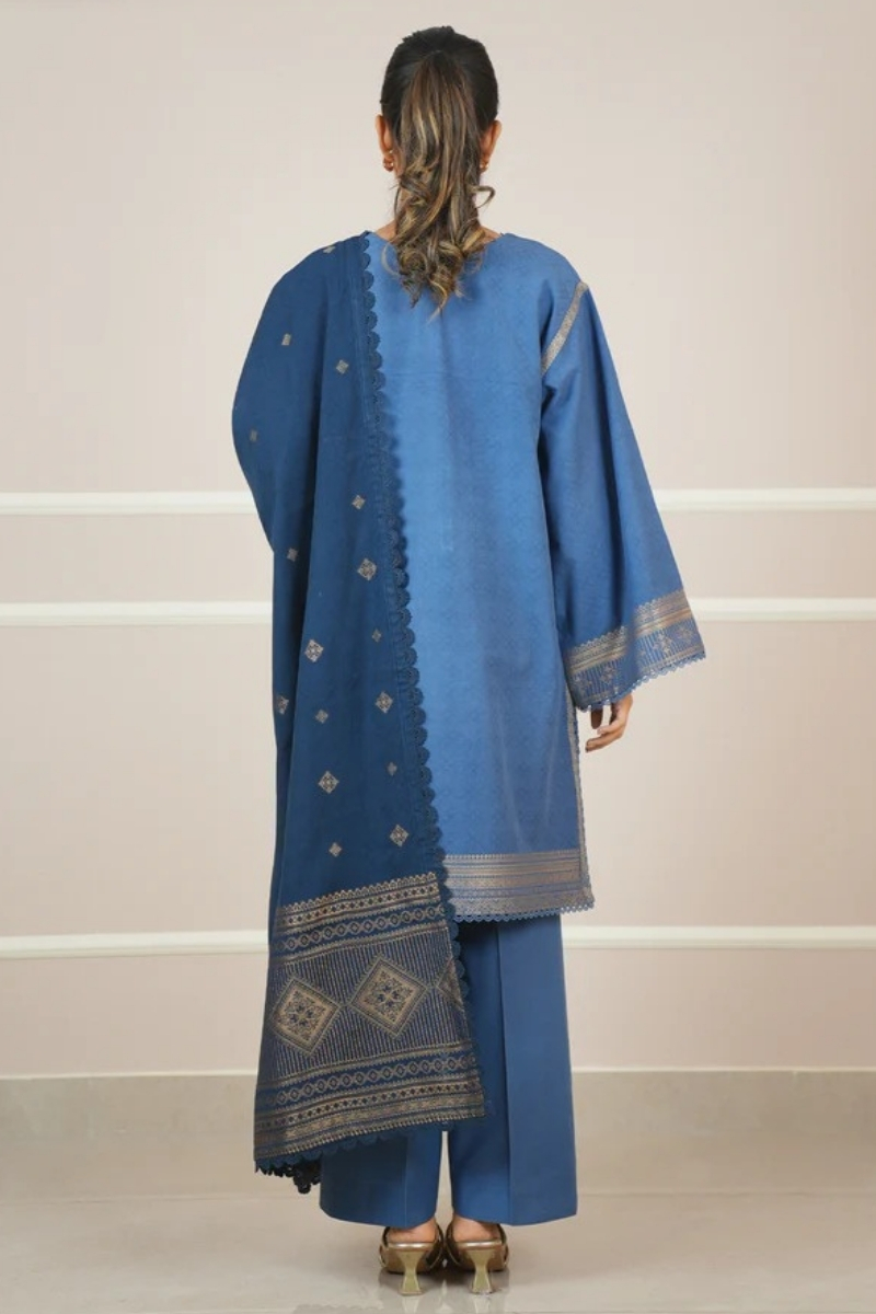 Saya Original - 3 Pcs Printed Lawn Suit with Lace and Hand Work…