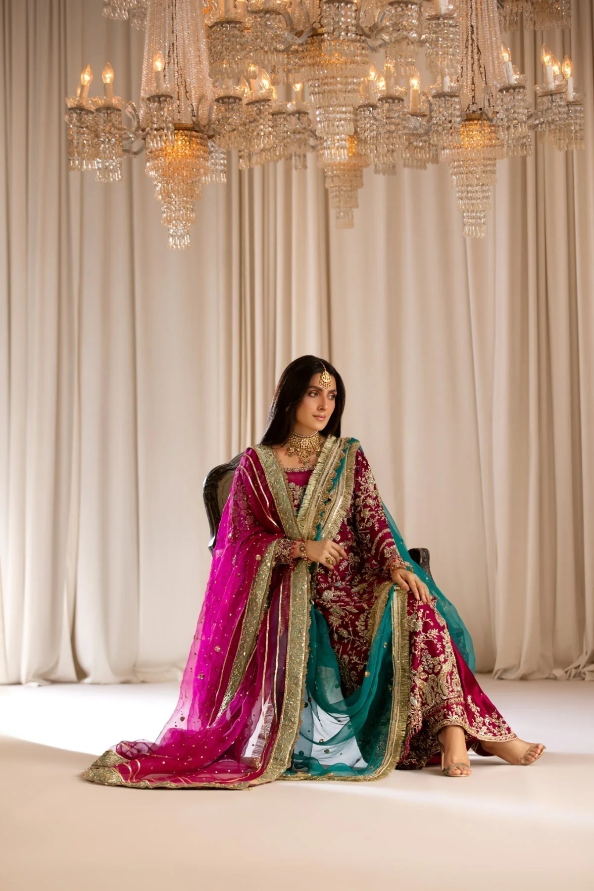 TABEER pakistani fashion outfit with coordinated formal styling.