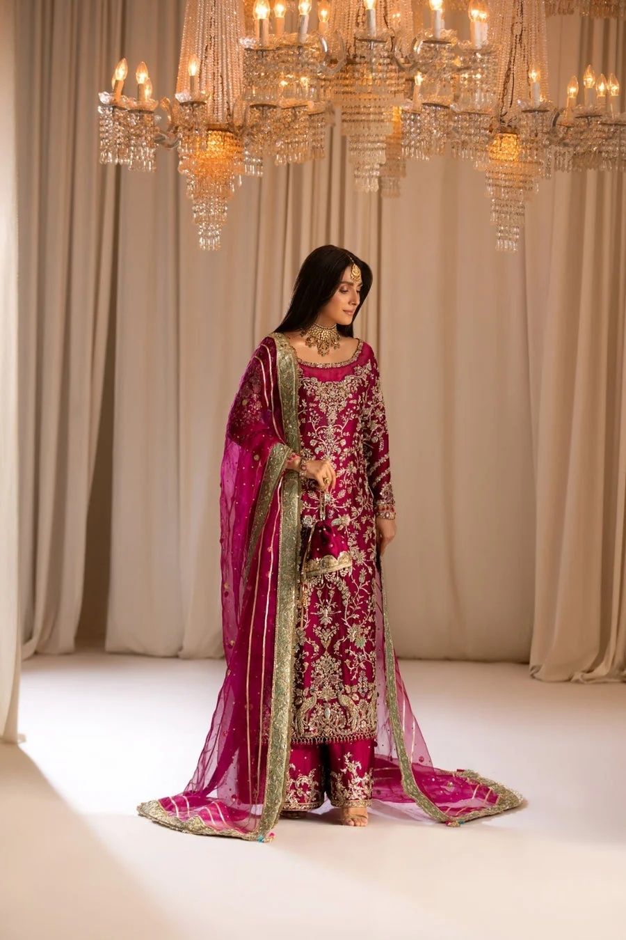 TABEER pakistani fashion outfit with coordinated formal styling.