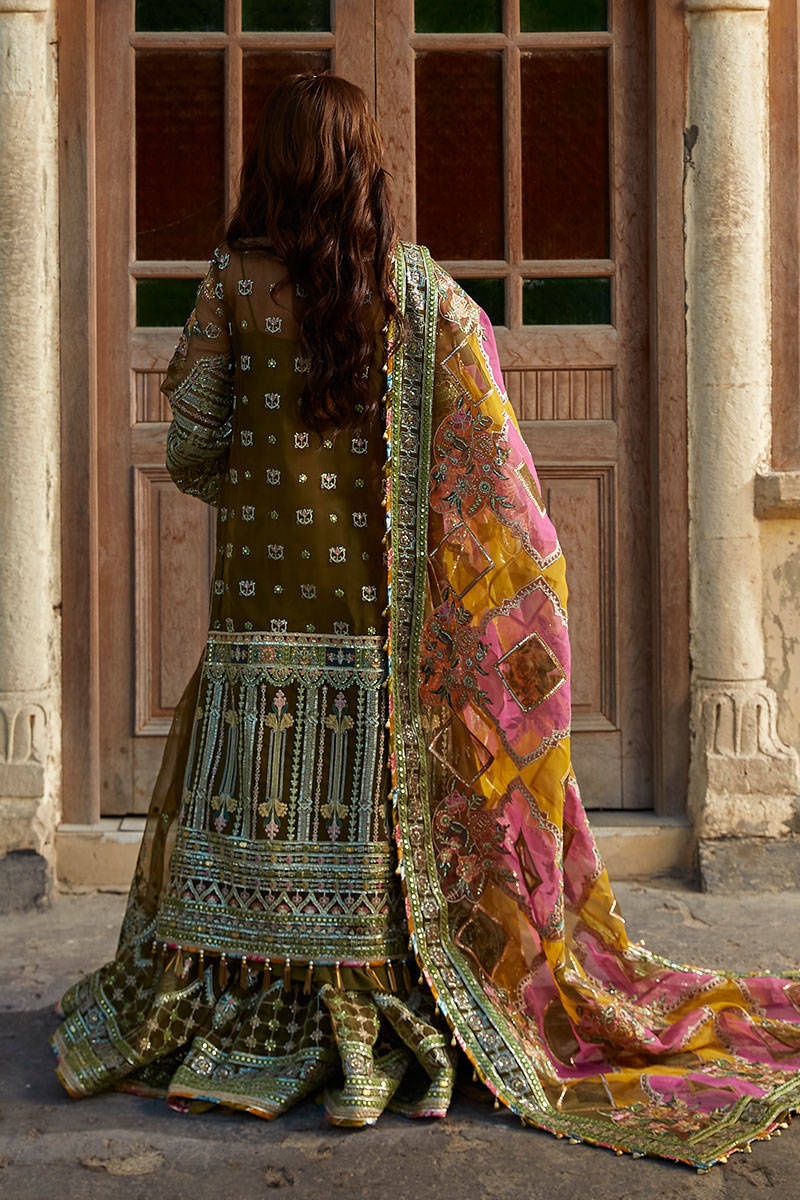 VIRAAS pakistani fashion outfit with coordinated formal styling.
