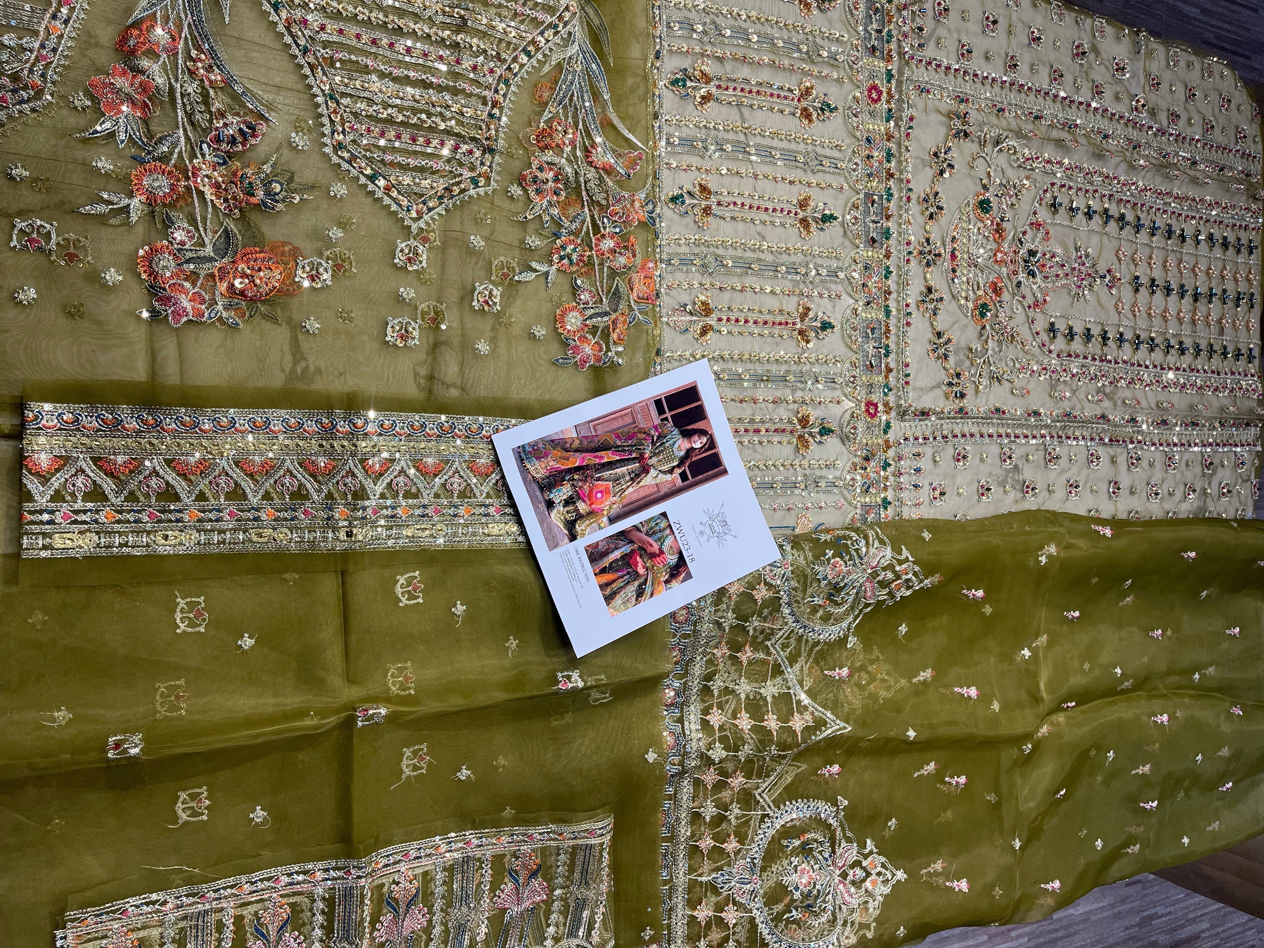 VIRAAS pakistani fashion outfit with coordinated formal styling.