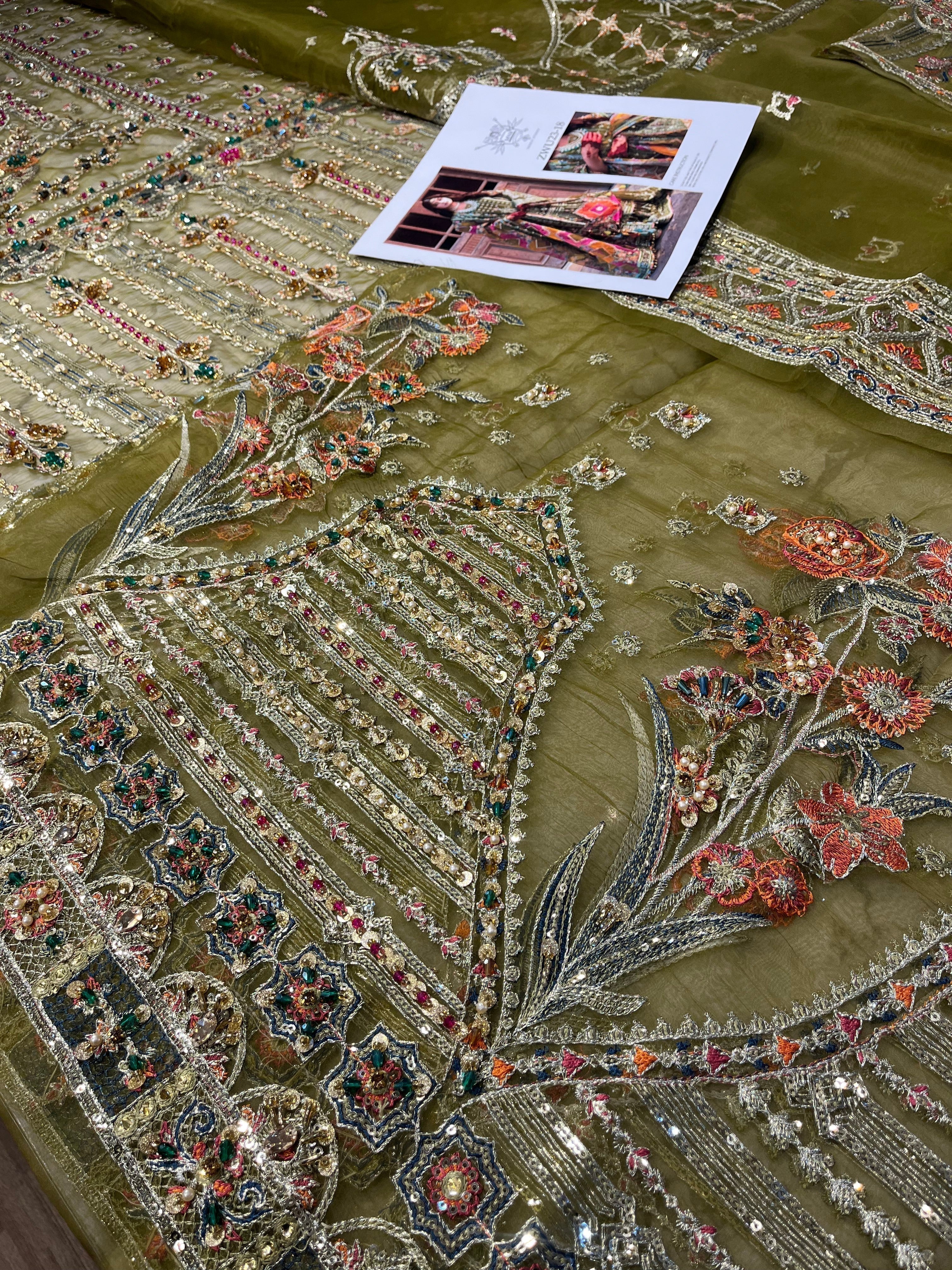 VIRAAS pakistani fashion outfit with coordinated formal styling.