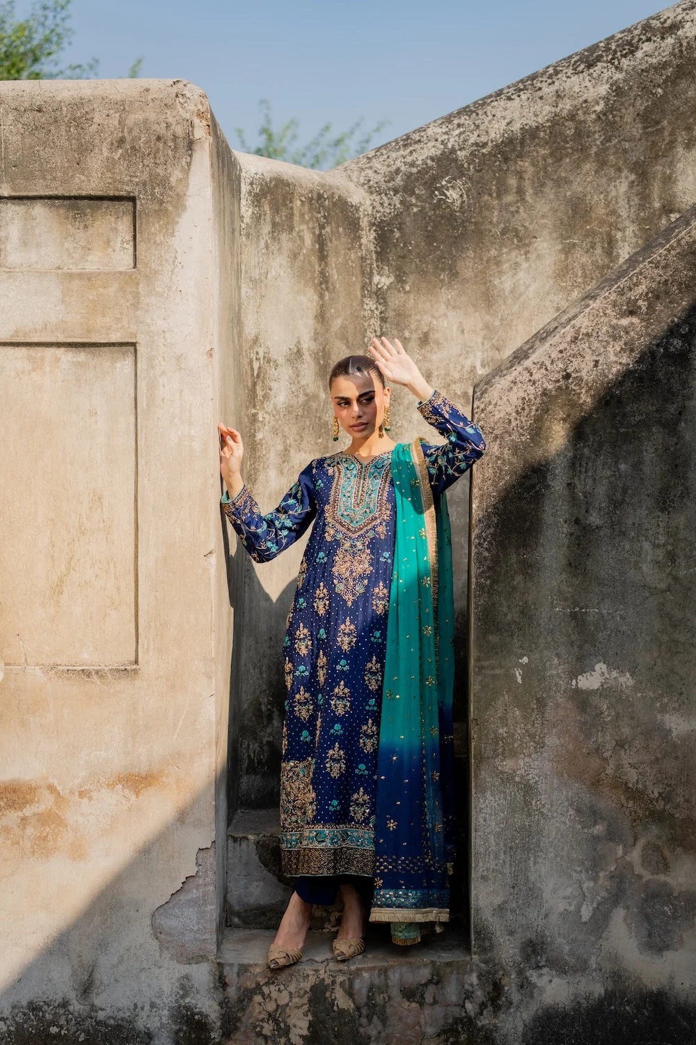 ZOHRA clothing in blue, turquoise tones.
