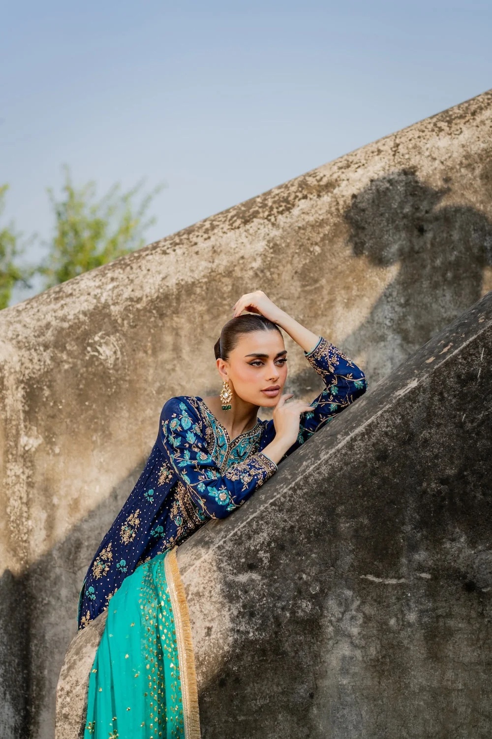 ZOHRA clothing in blue, turquoise tones.