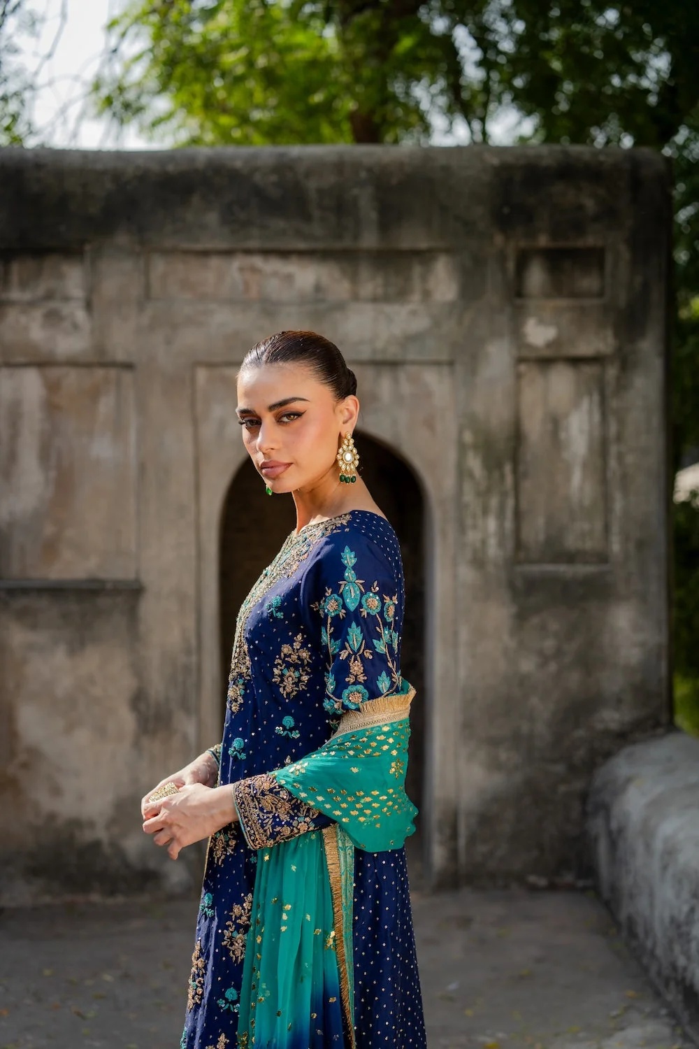 ZOHRA clothing in blue, turquoise tones.