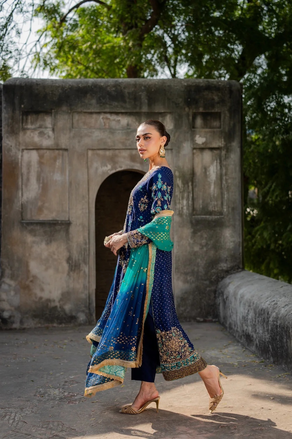ZOHRA clothing in blue, turquoise tones.